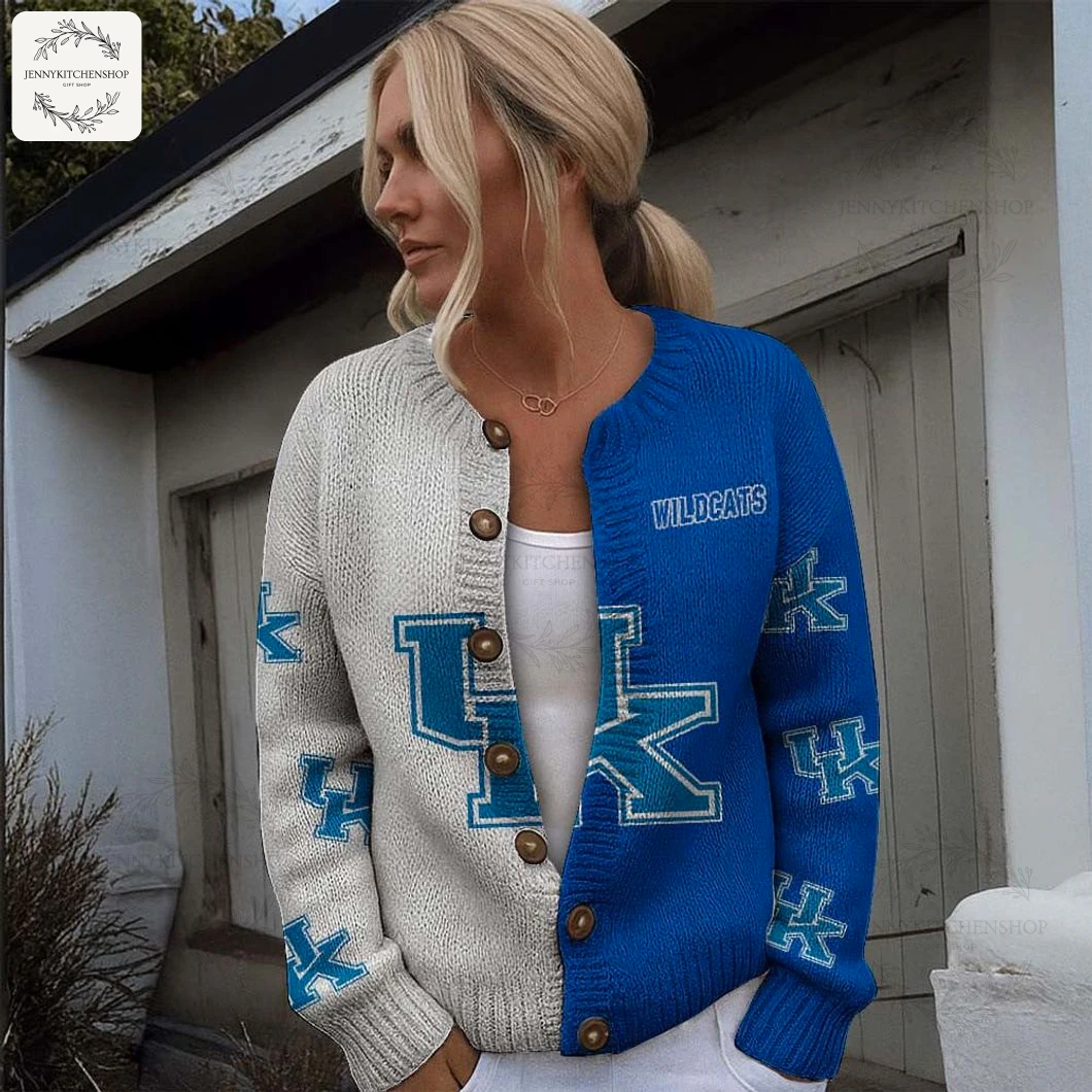 Kentucky Wildcats For Girl Cardigan Sweater Kentucky Wildcats For Girl Cardigan Sweater