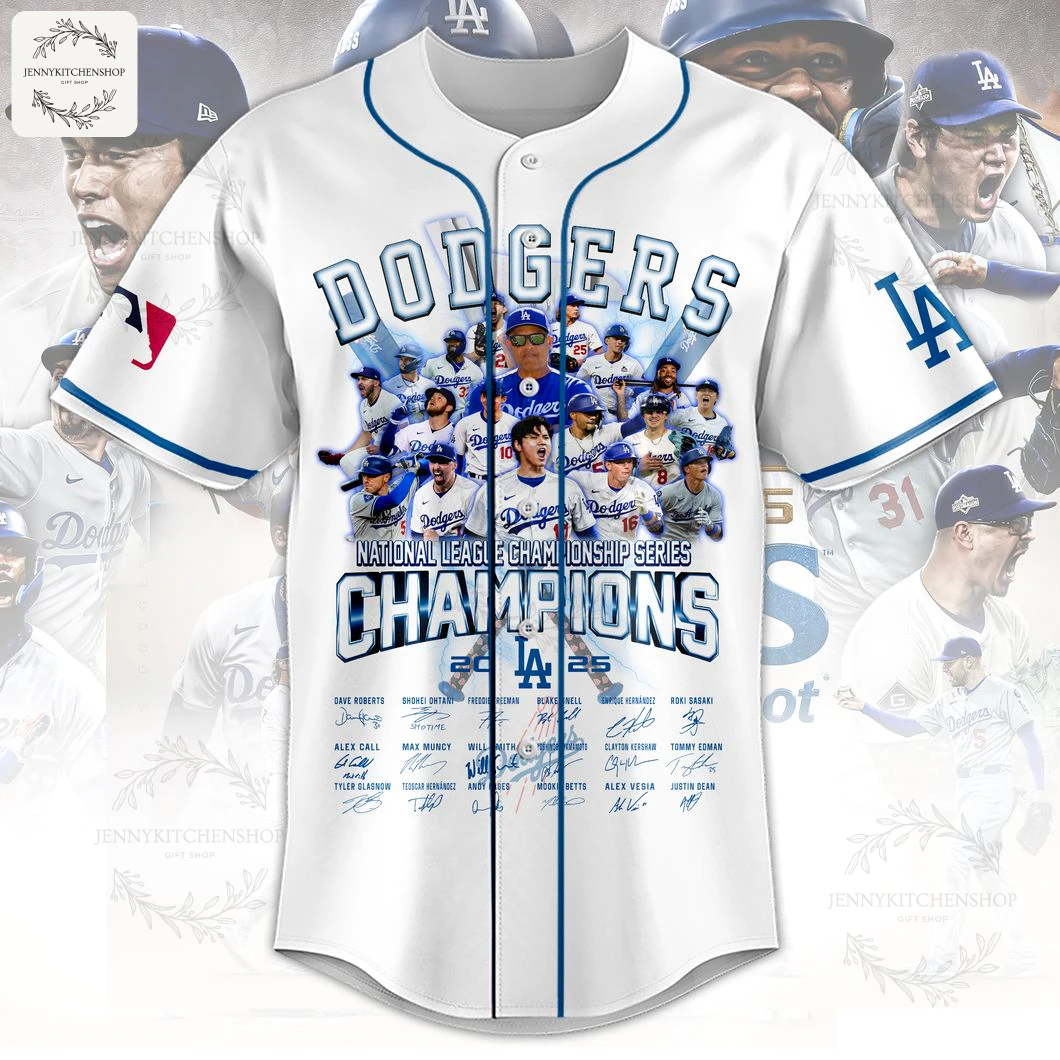 Limited La Dodgers 2025 Nlcs Champions Jersey 1