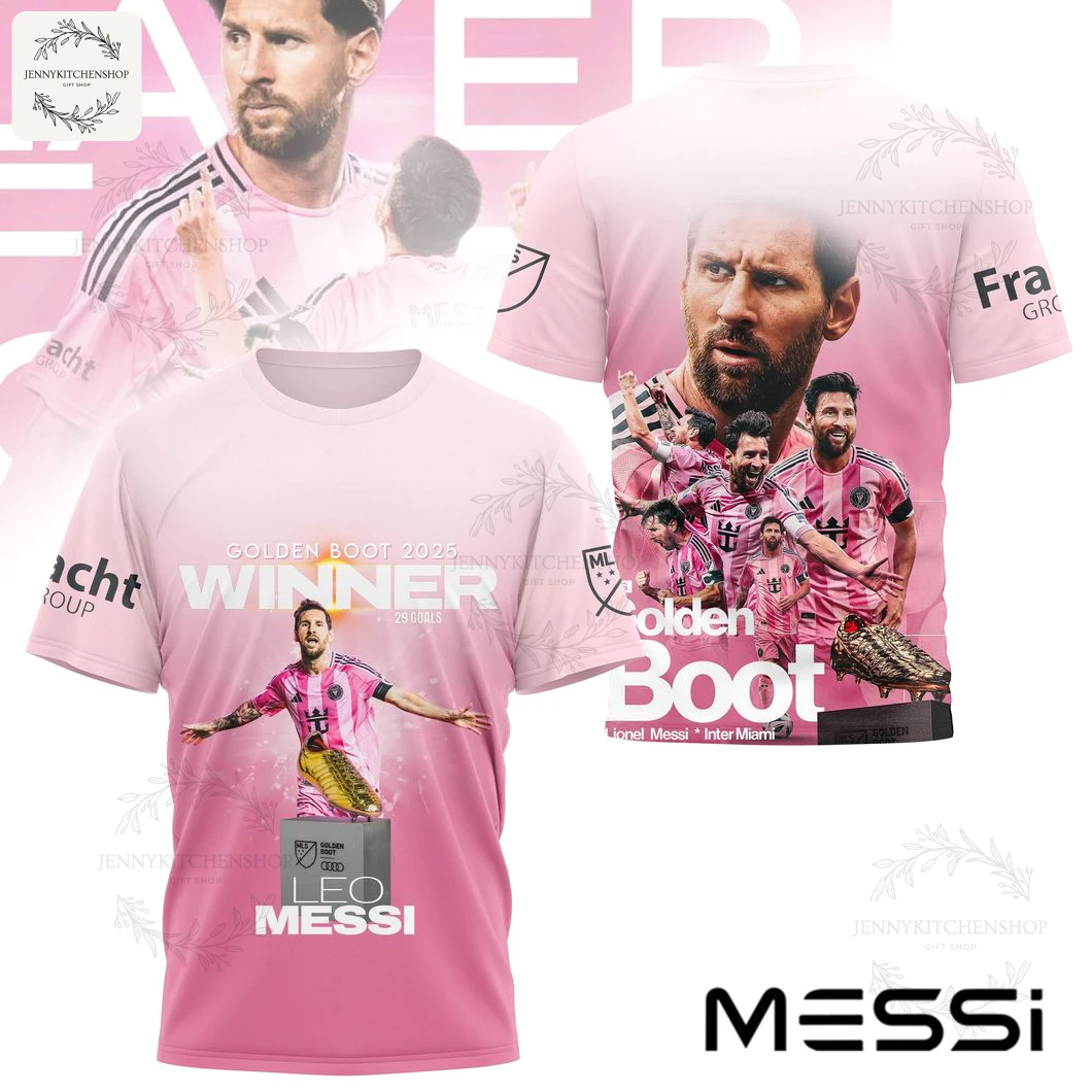 Lionel Messi Golden Boot 2025 Winner T Shirt 1