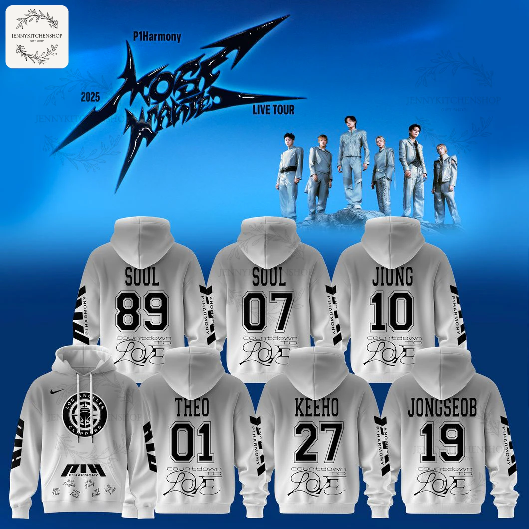 Los Angeles Clippers x P1Harmony Most Want Tour 2025 Hoodie