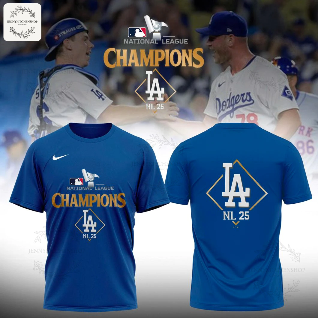 Los Angeles Dodgers 2025 National League Champions T-Shirt