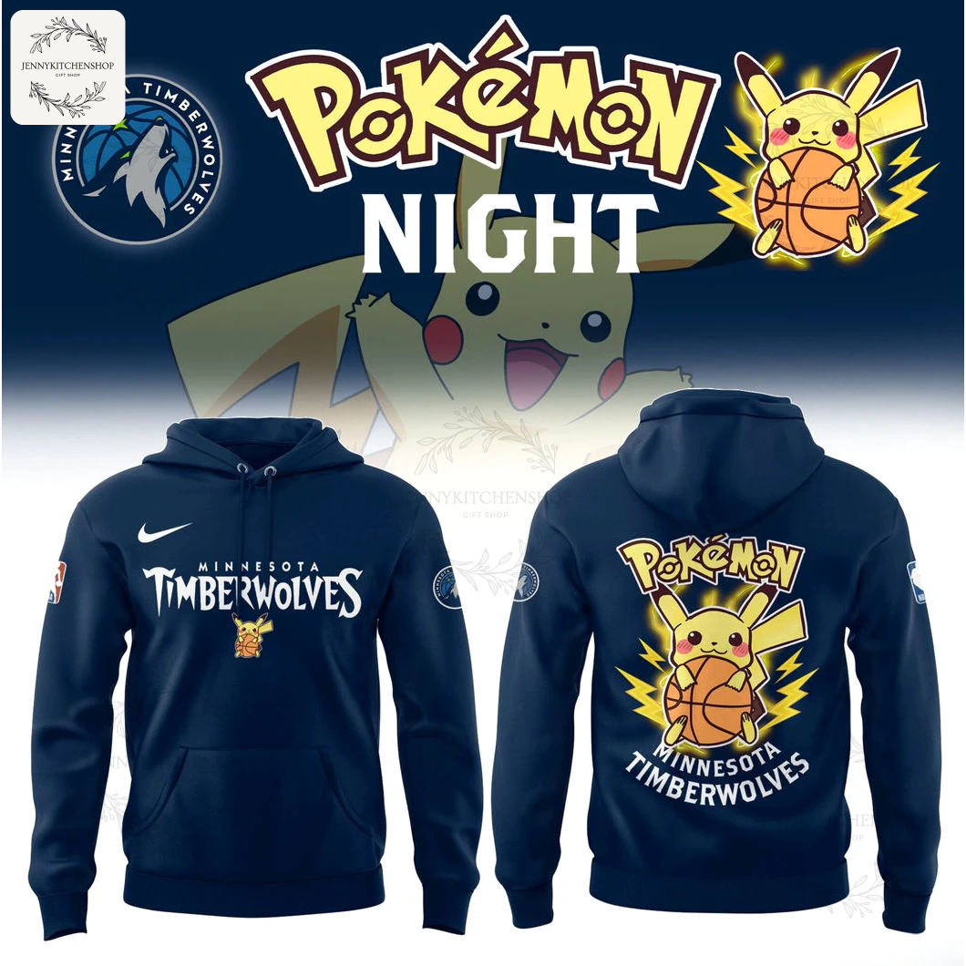 Minnesota Timberwolves x Pokemon Night 2025 Hoodie