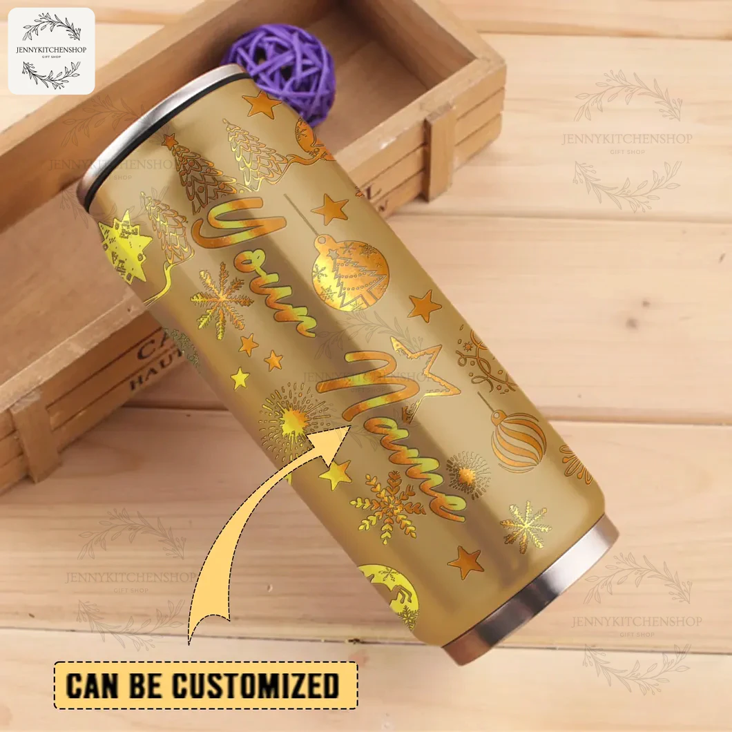 New Orleans Saints X Christmas Can Shaped Tumbler 3