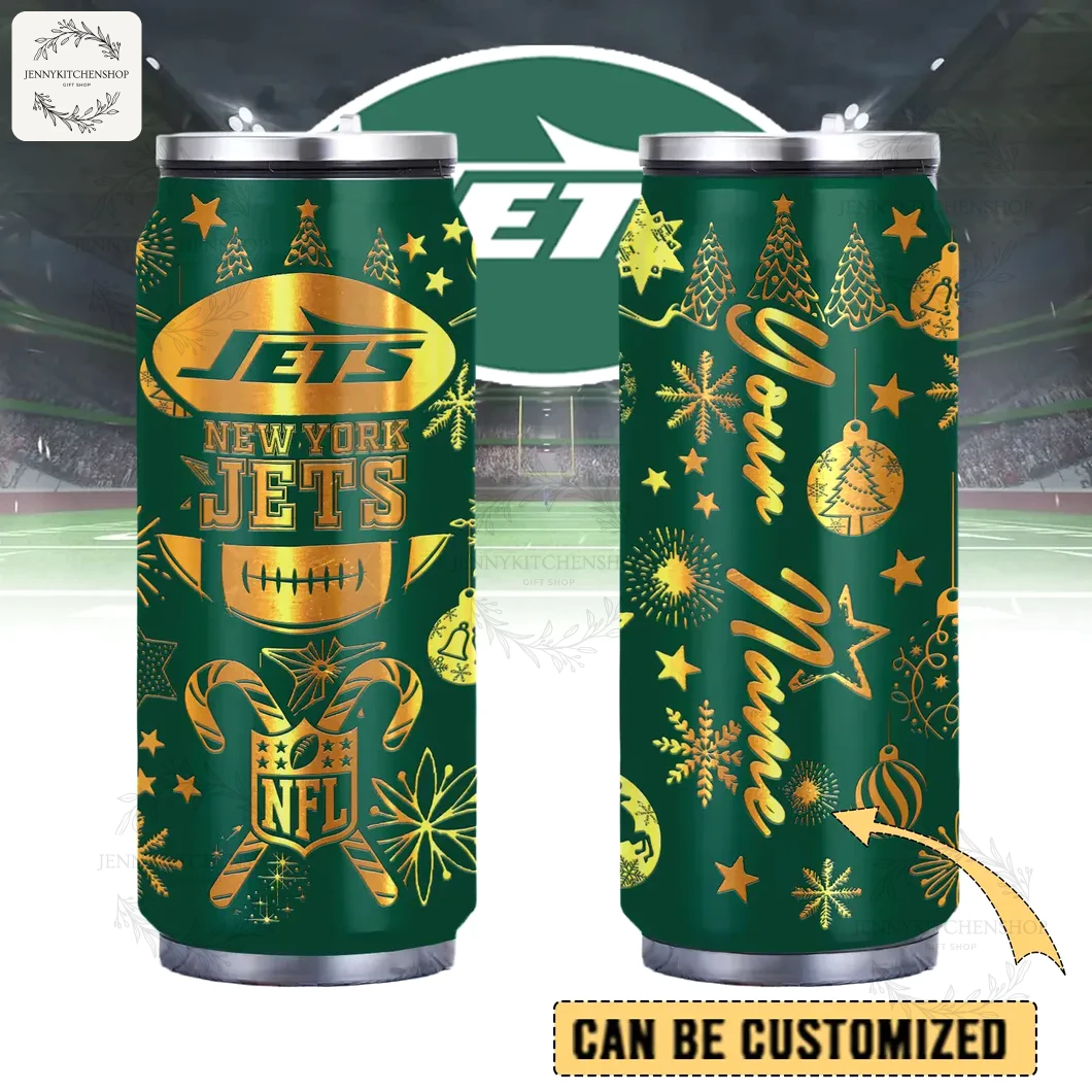 New York Jets X Christmas Can Shaped Tumbler 1