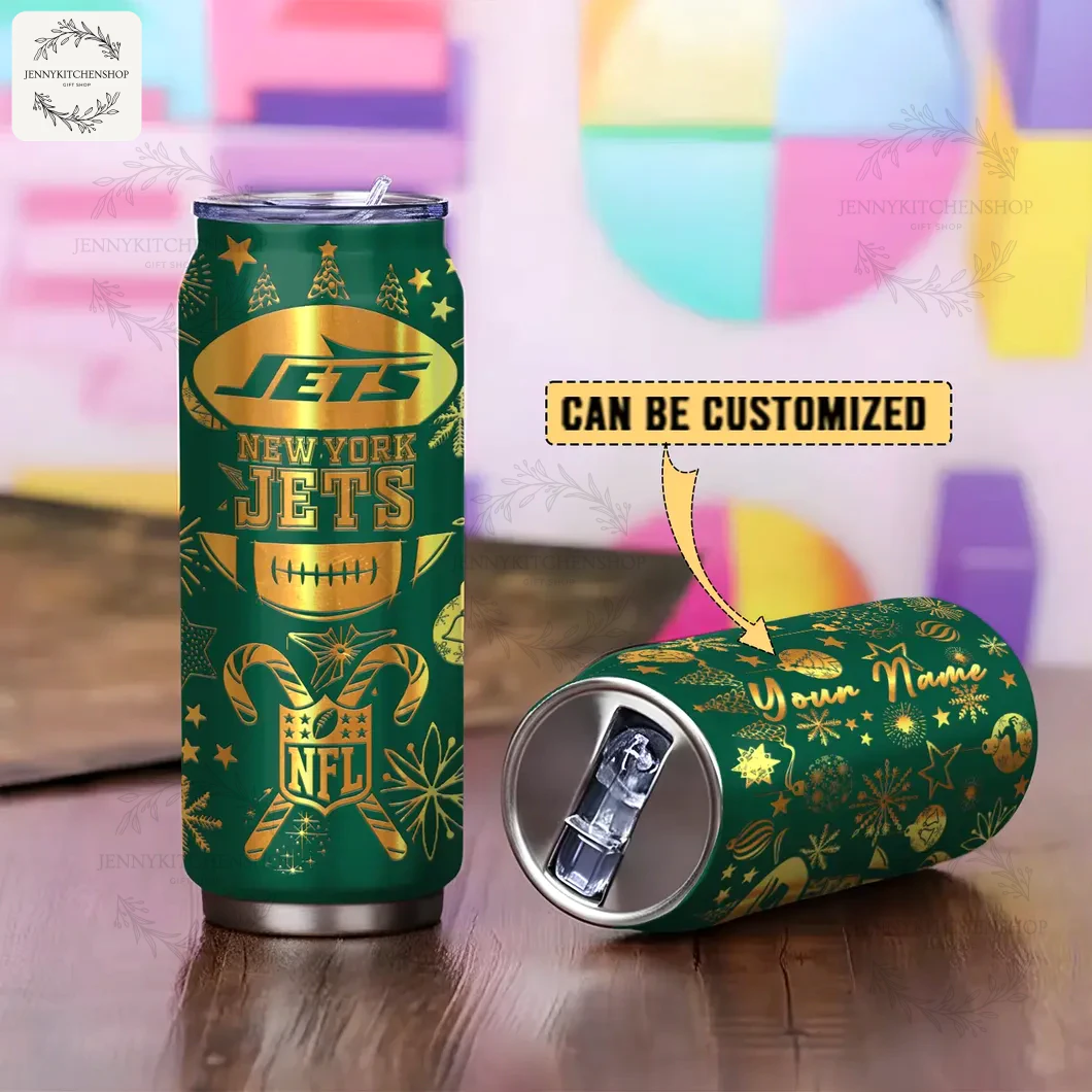 New York Jets X Christmas Can Shaped Tumbler 4