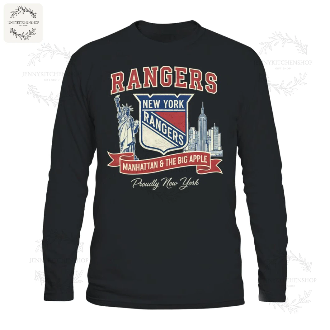 New York Rangers Manhattan The Big Apple T Shirt 3