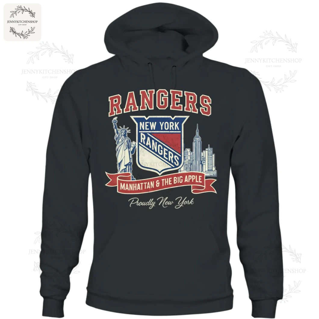 New York Rangers Manhattan The Big Apple T Shirt 4