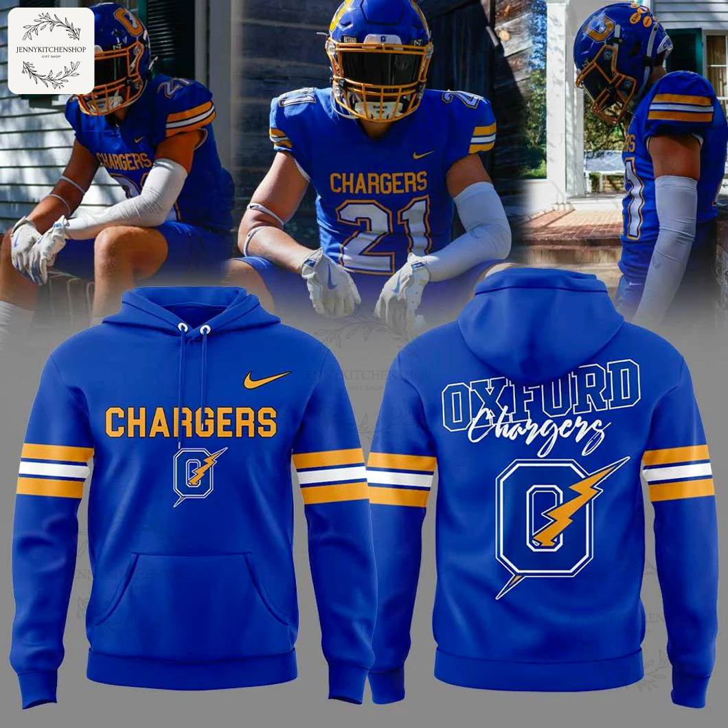 Oxford Charger Blue Uniform Blue Hoodie