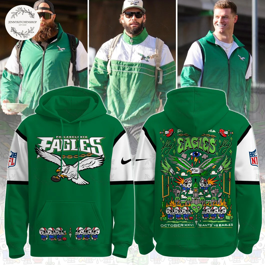 Philadelphia Eagles 2025 Kelly Green Limited Hoodie