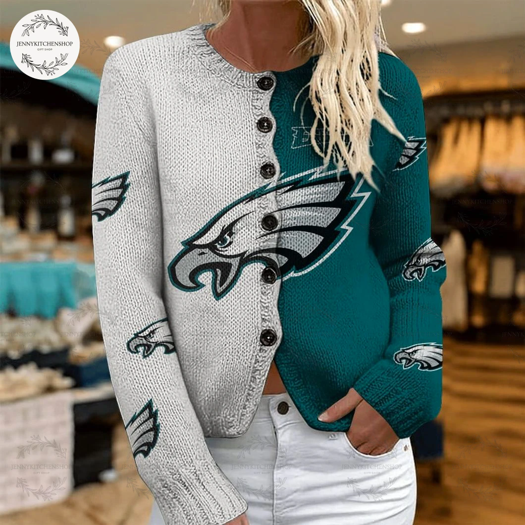 Philadelphia Eagles Christmas Cardigan Sweater