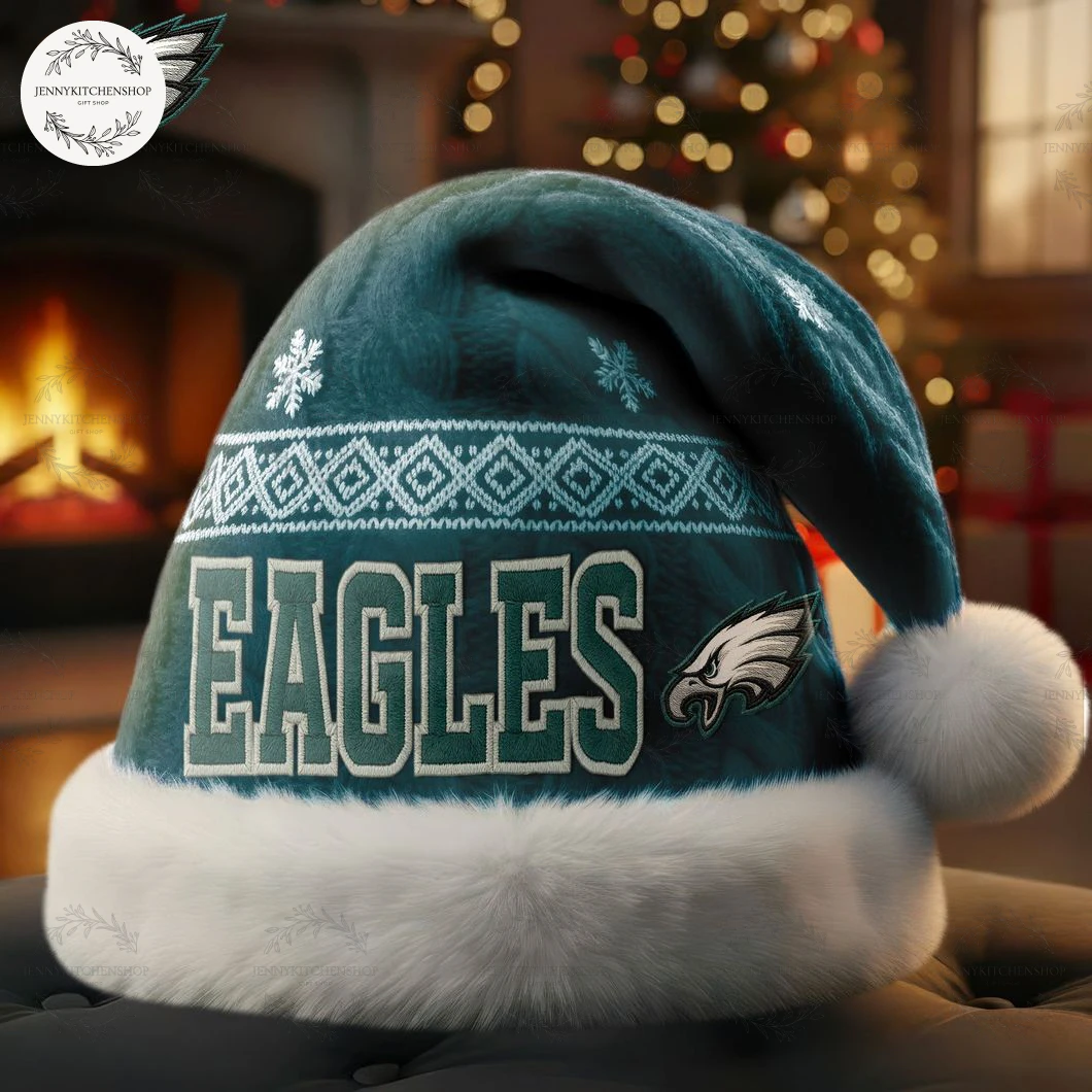 Philadelphia Eagles Christmas For Fan Santa Hat