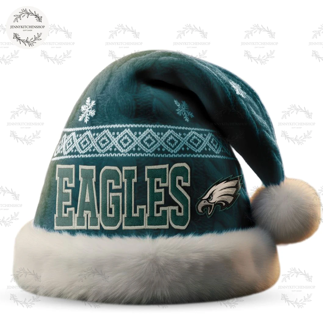 Philadelphia Eagles Christmas For Fan Santa Hat