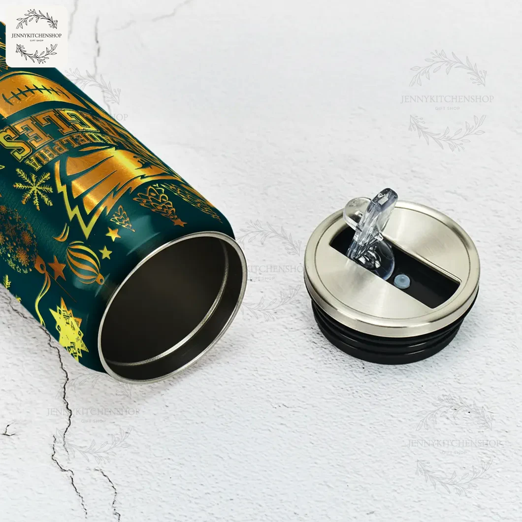 Philadelphia Eagles X Christmas Can Shaped Tumbler 4