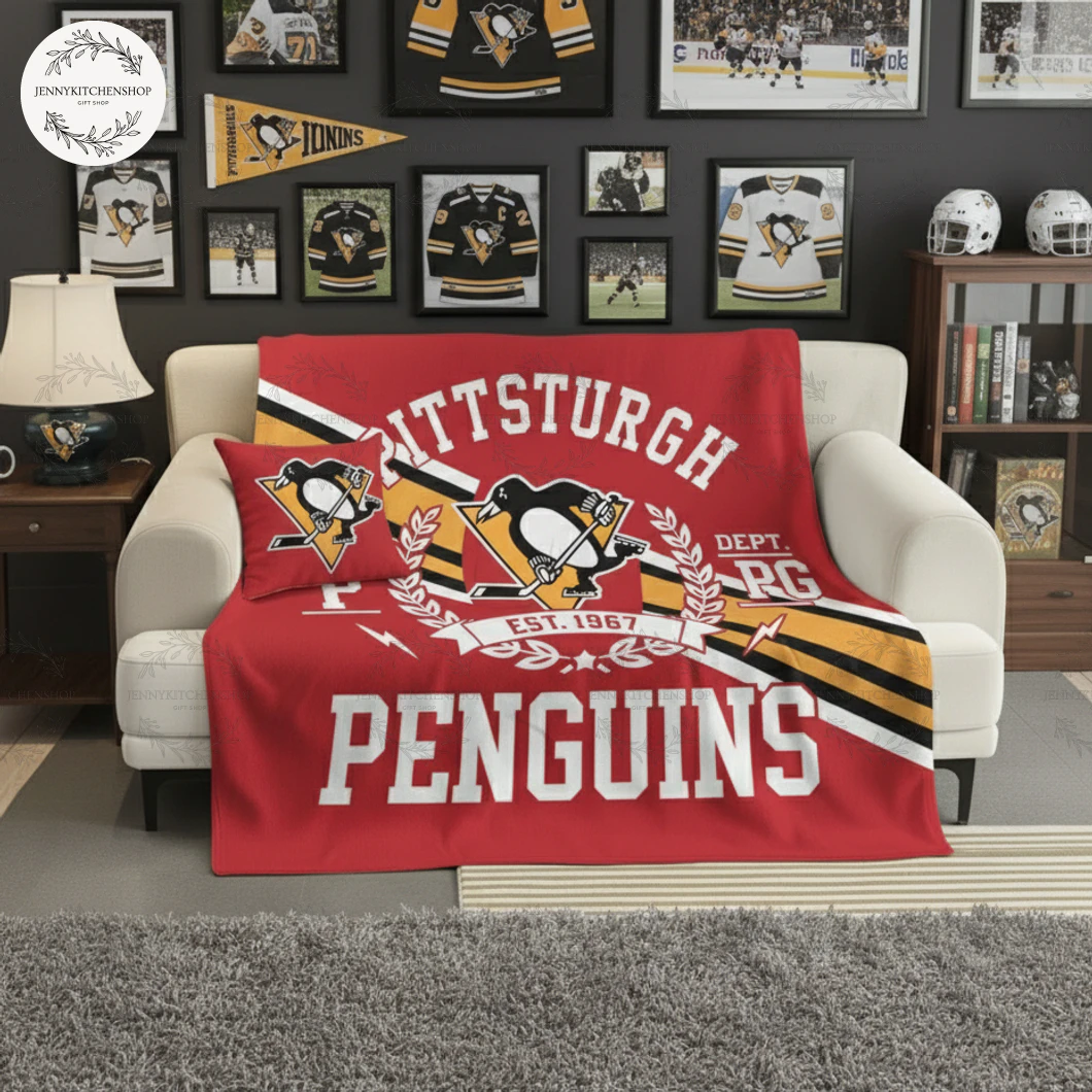 Pittsburgh Penguins 2025 New Edition Fleece Blanket
