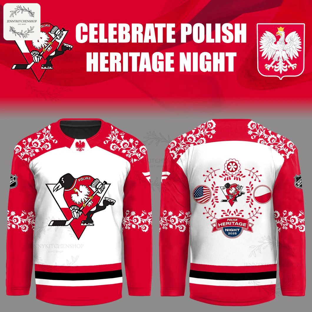 Pittsburgh Penguins Polish Heritage Night 2025 Jersey