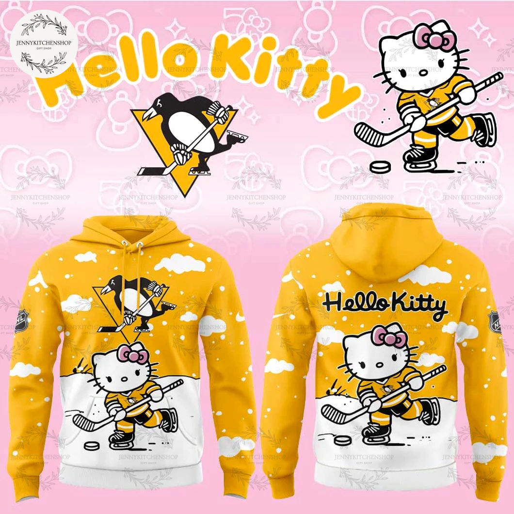 Pittsburgh Penguins x Hello Kitty Fans New Hoodie Pittsburgh Penguins x Hello Kitty Fans New Hoodie