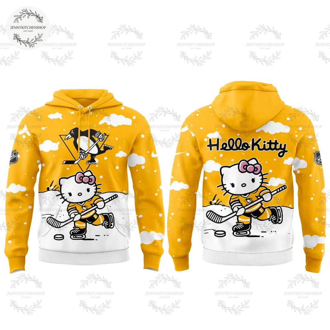Pittsburgh Penguins x Hello Kitty Fans New Hoodie Pittsburgh Penguins x Hello Kitty Fans New Hoodie