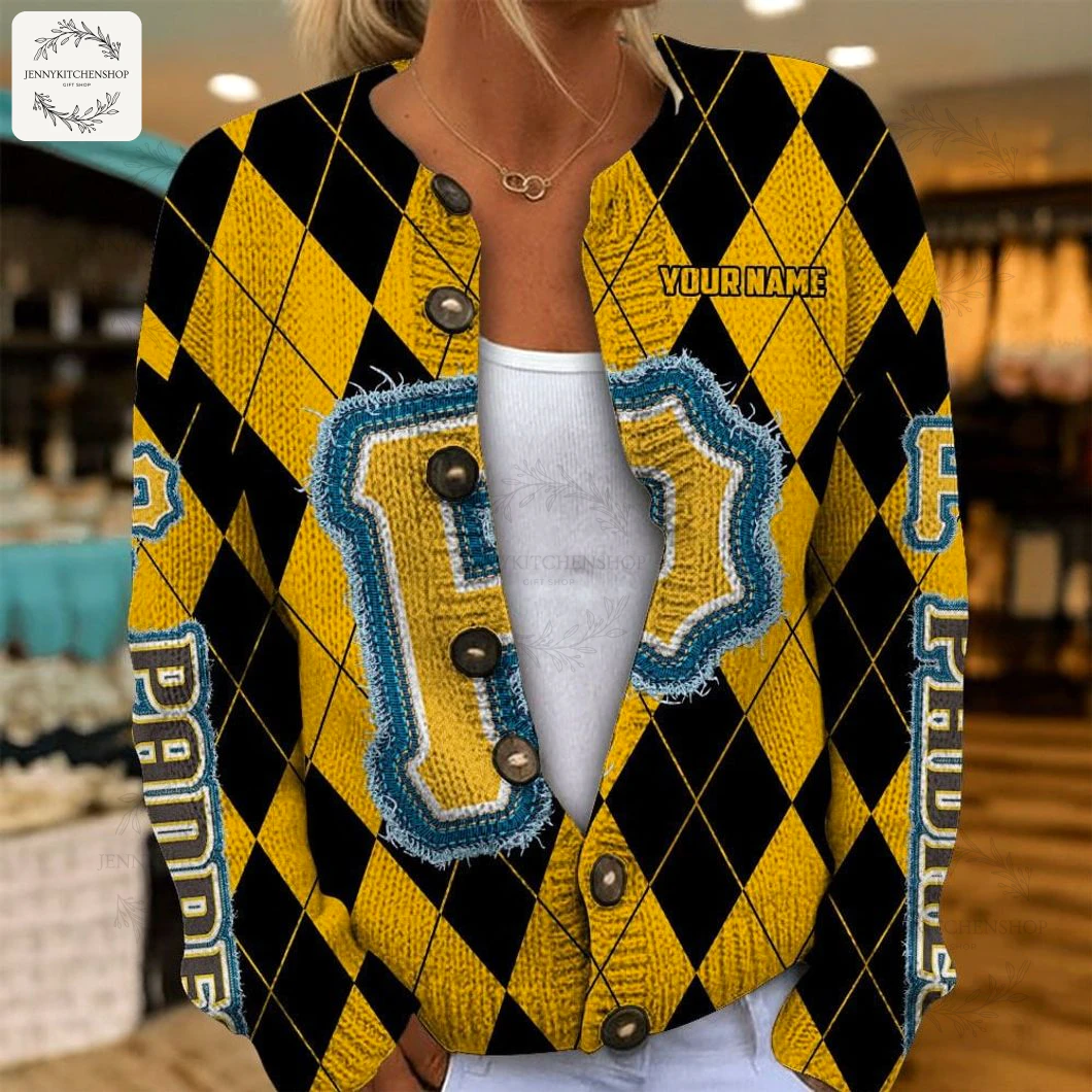 Pittsburgh Pirates For Girt Cardigan Sweater