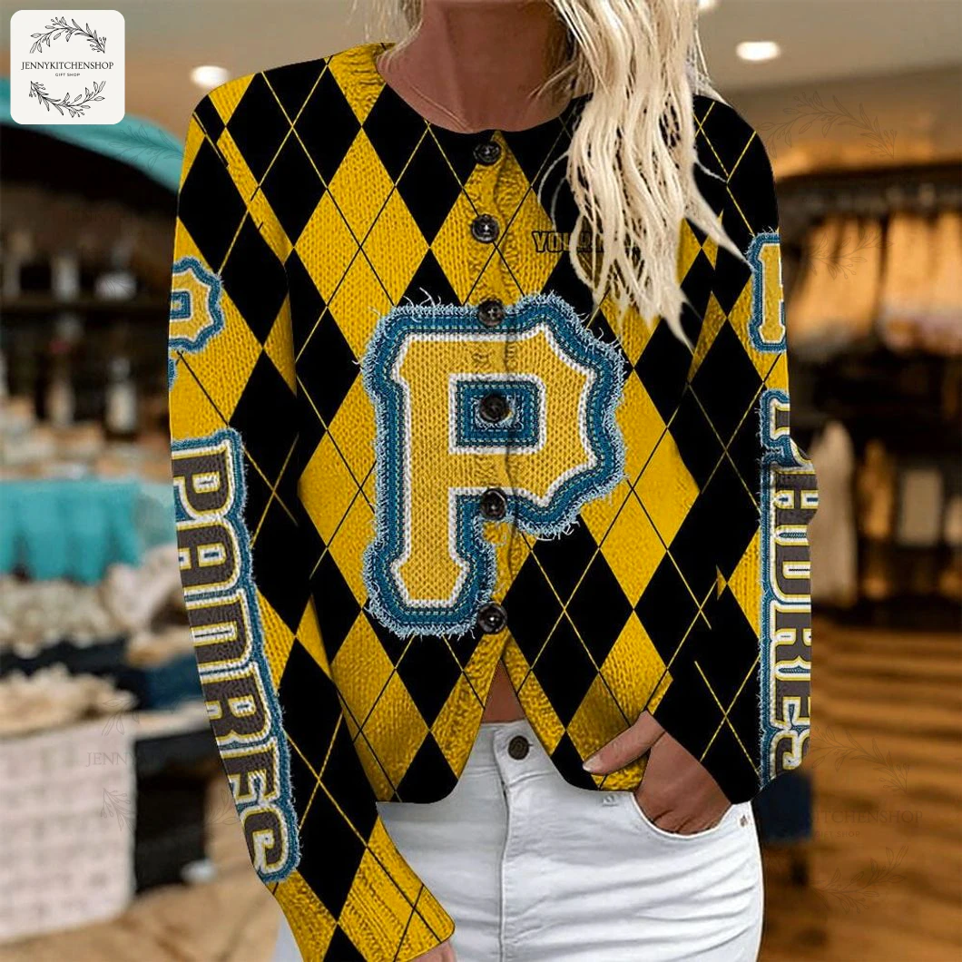 Pittsburgh Pirates For Girt Cardigan Sweater
