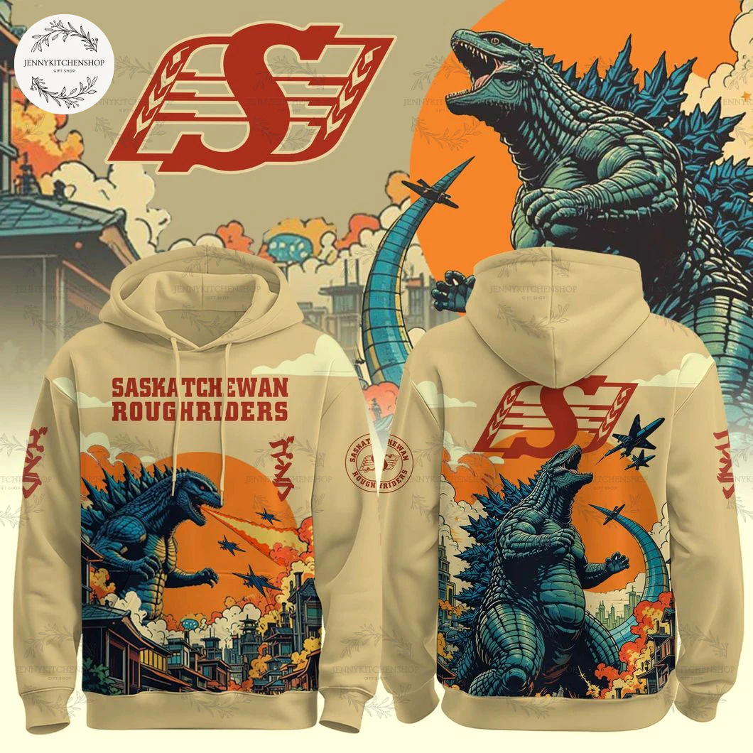 Saskatchewan Roughriders x Godzilla Limited Hoodie