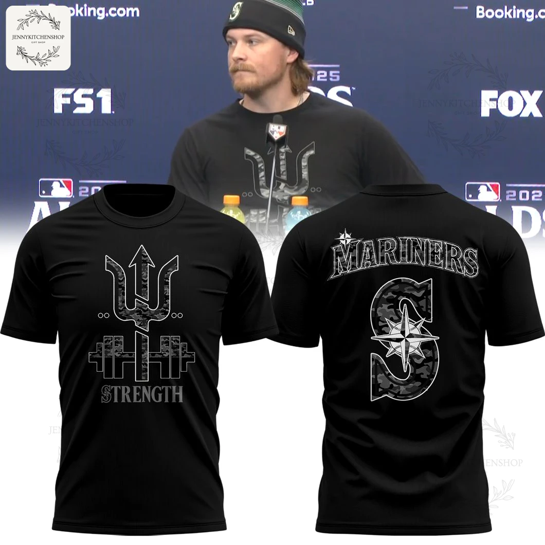 Seattle Mariners Strength Black Shirt