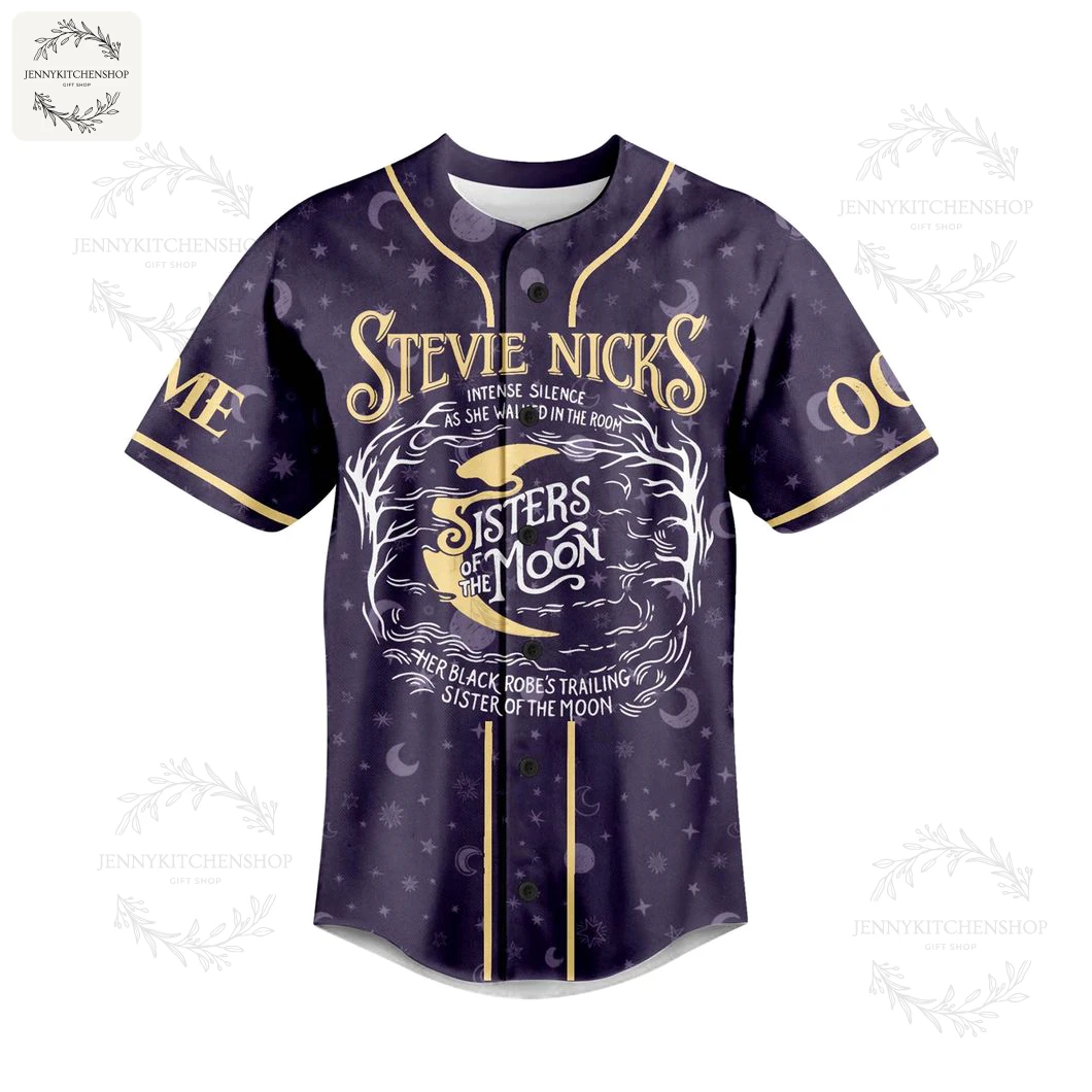 Stevie Nicks Sisters Of The Moon 2025 Tour Baseball Jersey