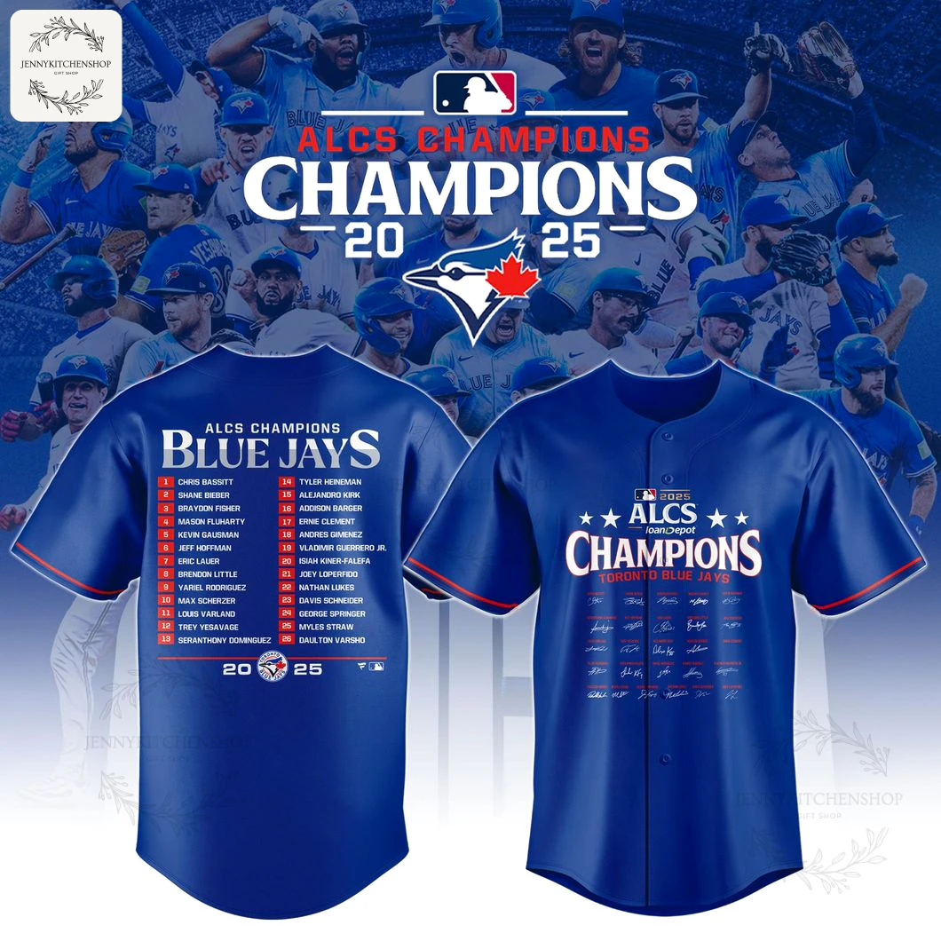 Toronto Blue Jays 2025 American League Champions Jersey 1