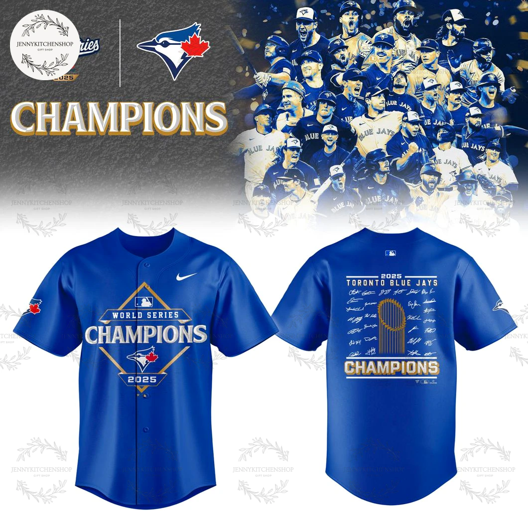 Toronto Blue Jays 2025 World Series Champion Signature Teams Jersey Cap