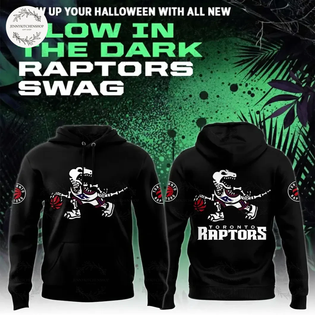 Toronto Raptors Glow Up Halloween Hoodie
