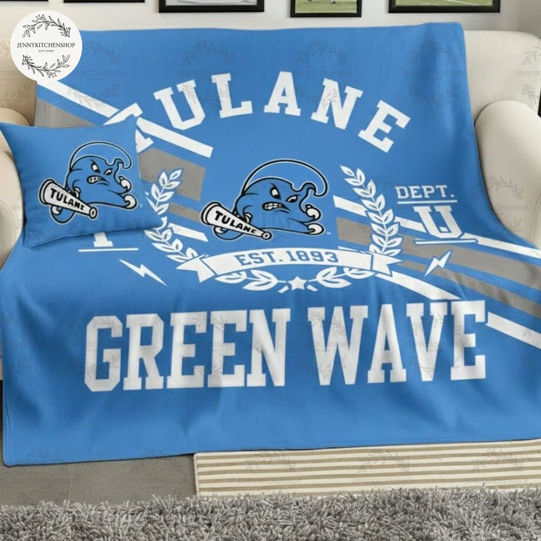 Tulane Football Special 2025 City New Blue Blanket Tulane Football Special 2025 City New Blue Blanket