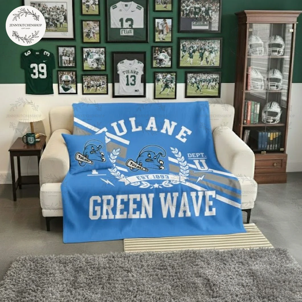 Tulane Football Special 2025 City New Blue Blanket Tulane Football Special 2025 City New Blue Blanket