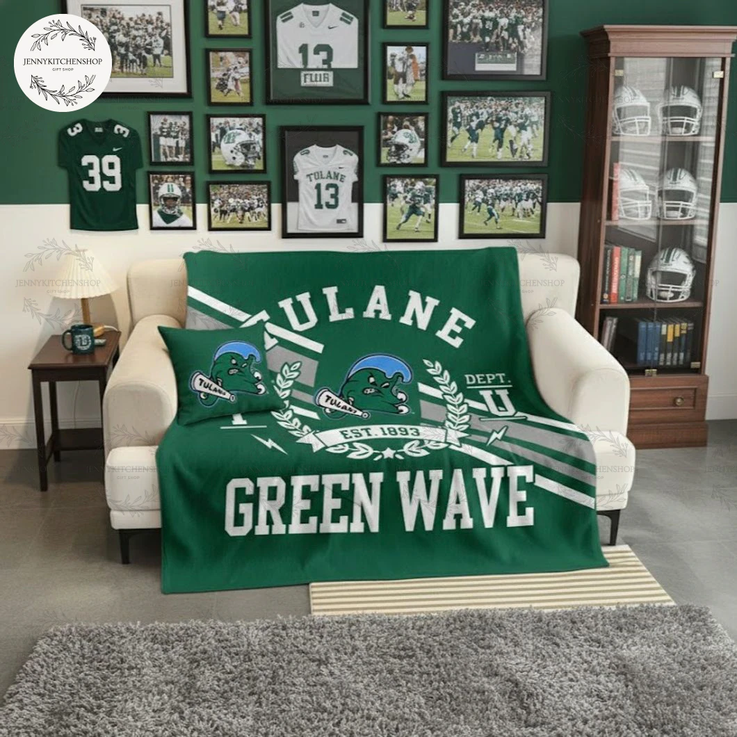 Tulane Green Wave Football Special 2025 City Fleece Blanket Tulane Green Wave Football Special 2025 City Fleece Blanket