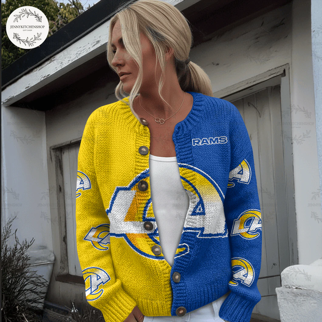 Wmen’s Los Angeles Rams New Cardigan Sweater