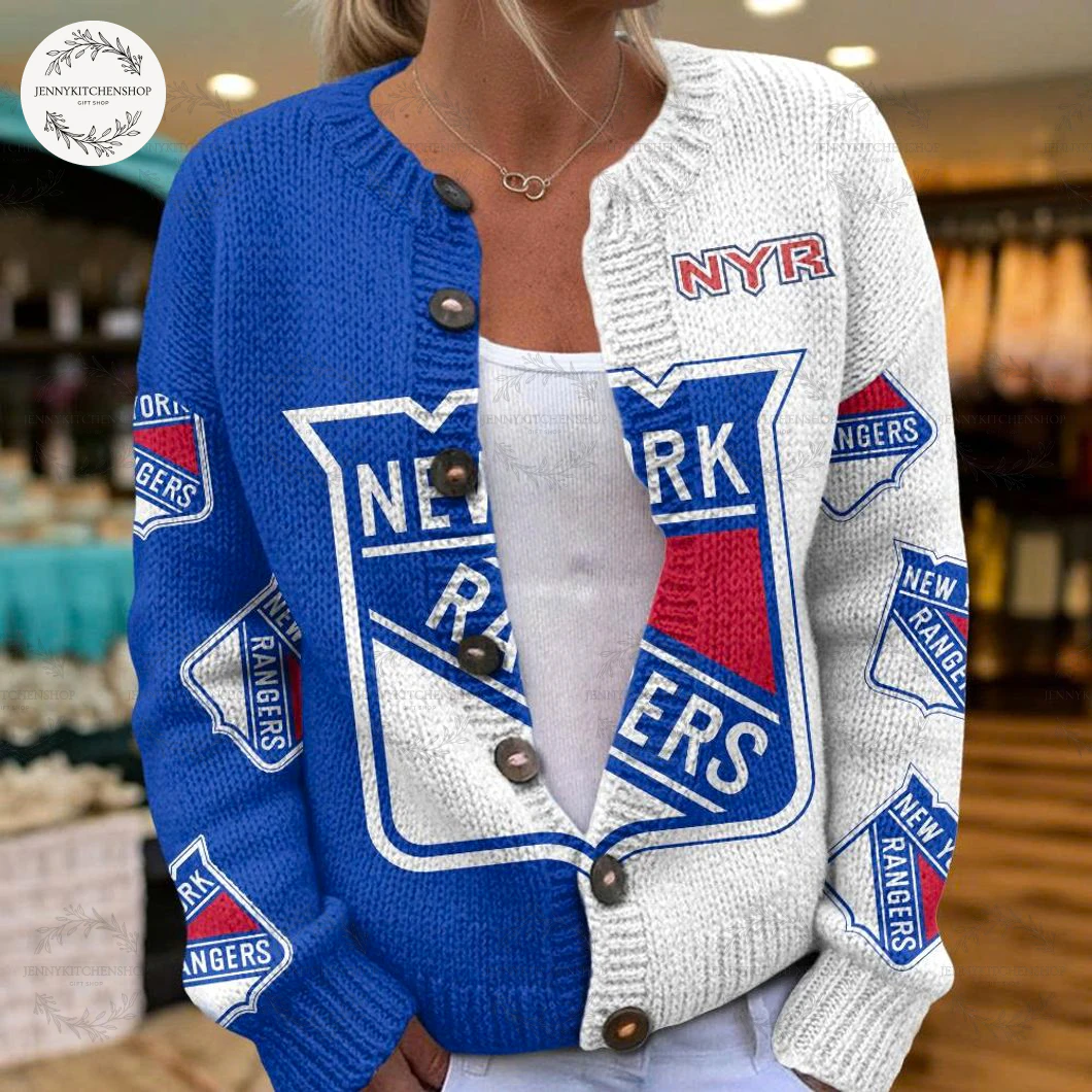 Women’s New York Rangers Sweater Cardigan