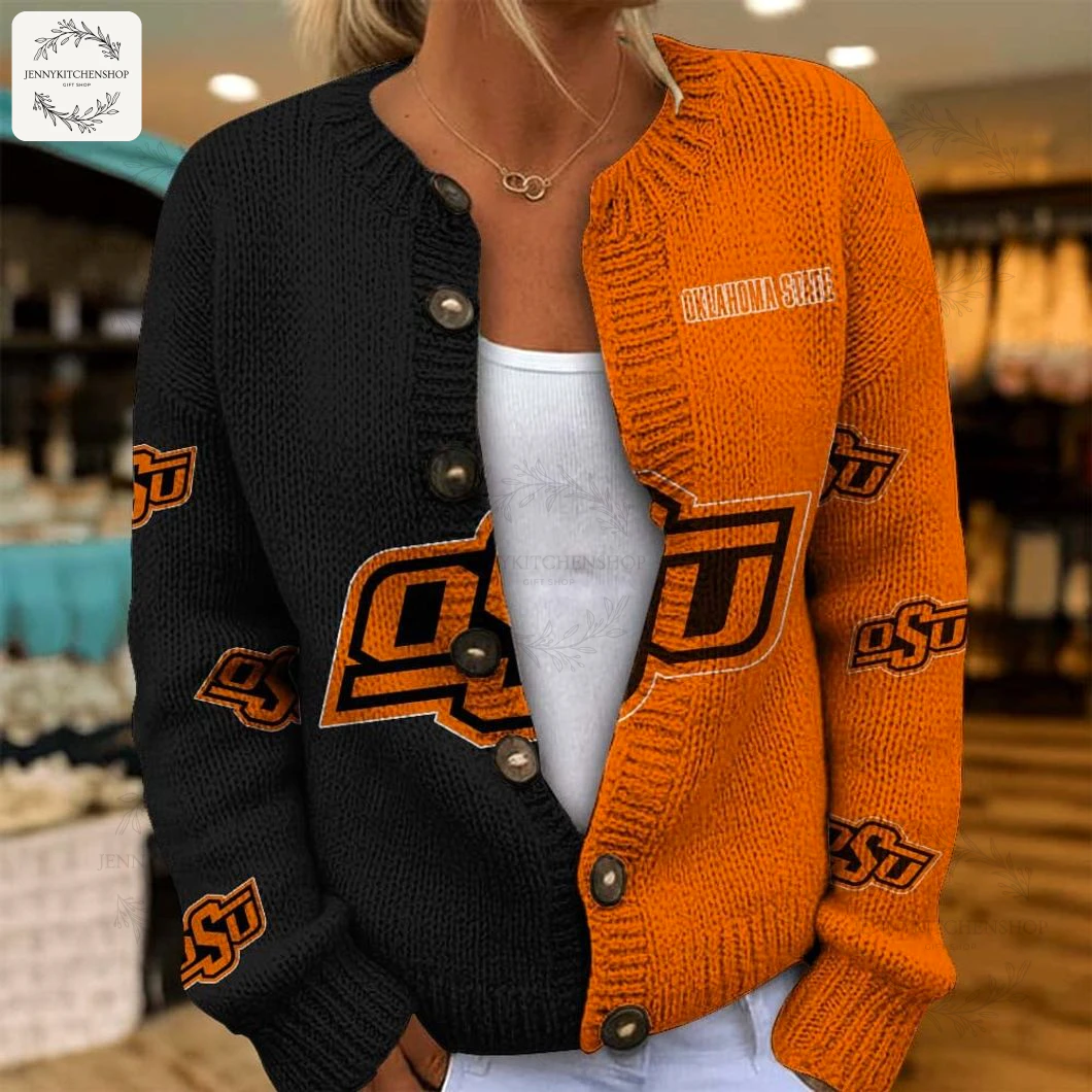 Women’s Oklahoma State Cowboys Cardigan Sweater