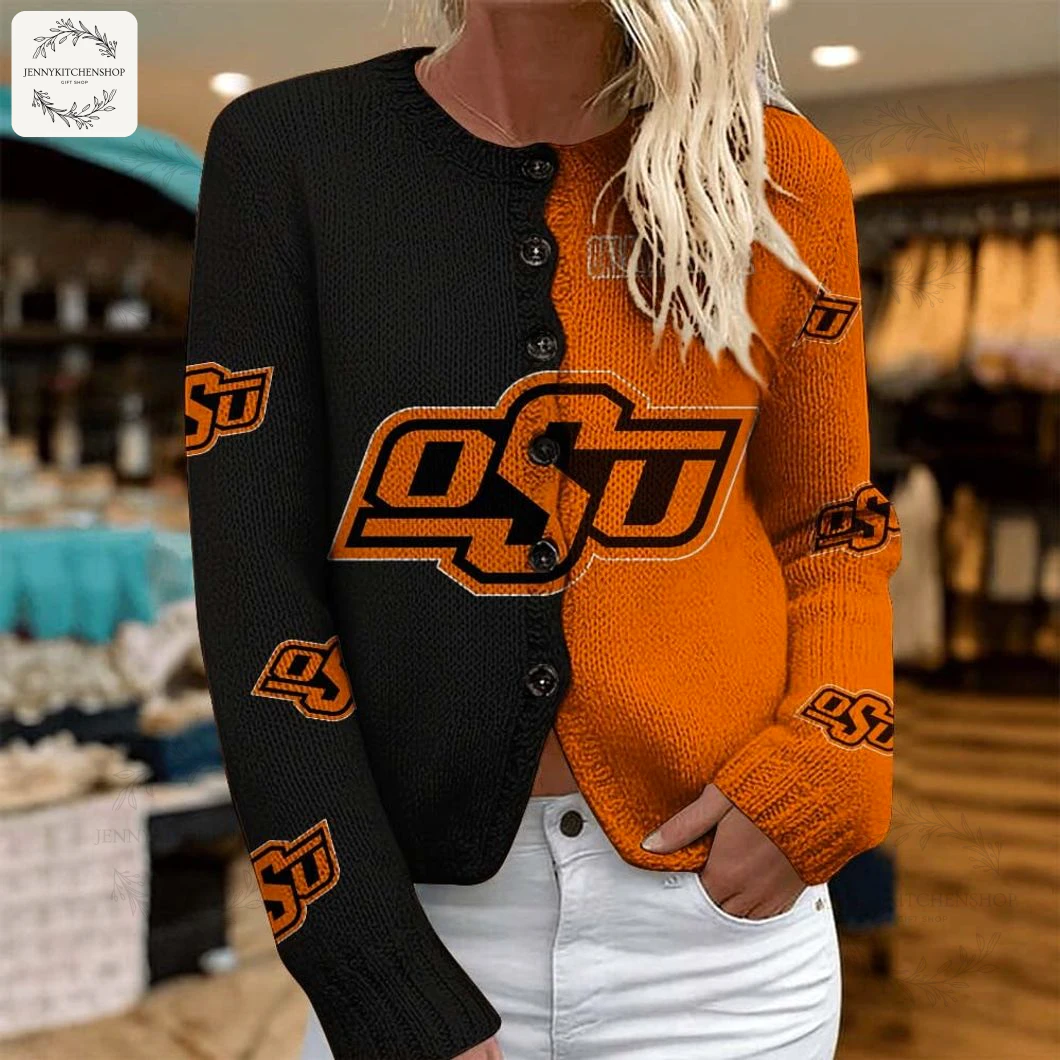 Women’s Oklahoma State Cowboys Cardigan Sweater