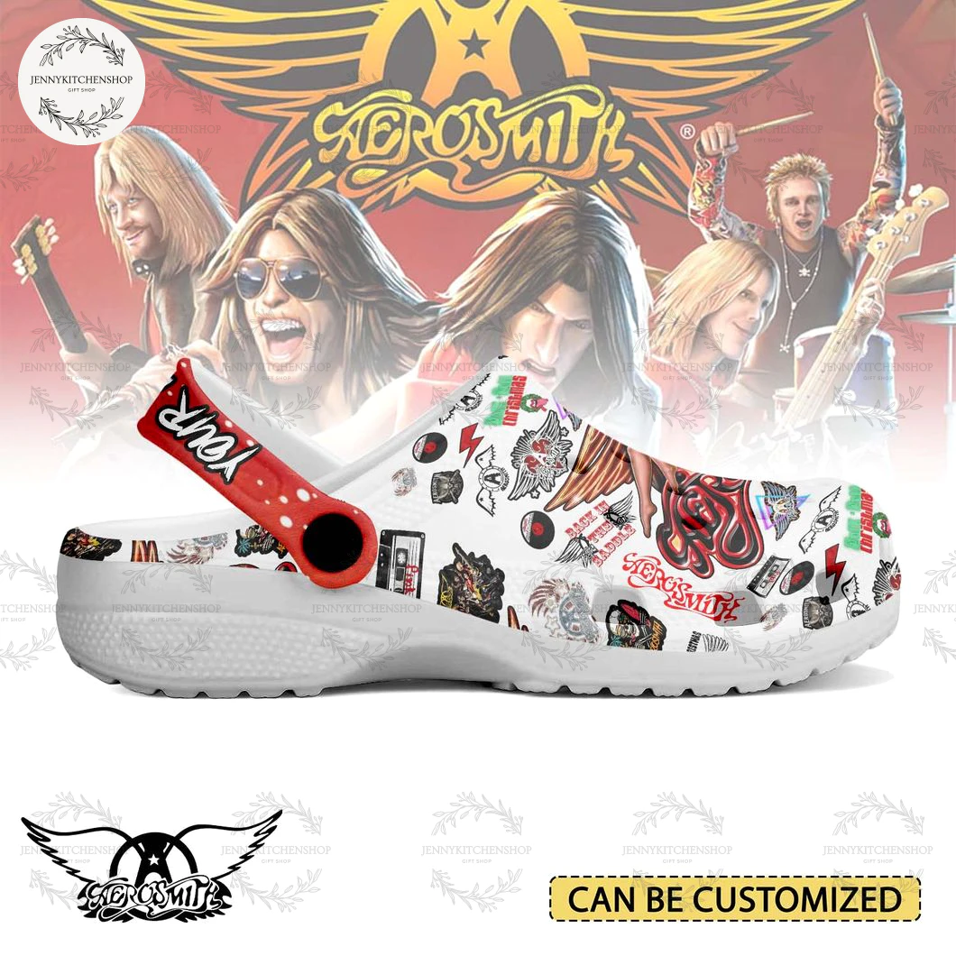 Aeorosmith x Christmas Crocs Crocband Clogs Aeorosmith x Christmas Crocs Crocband Clogs