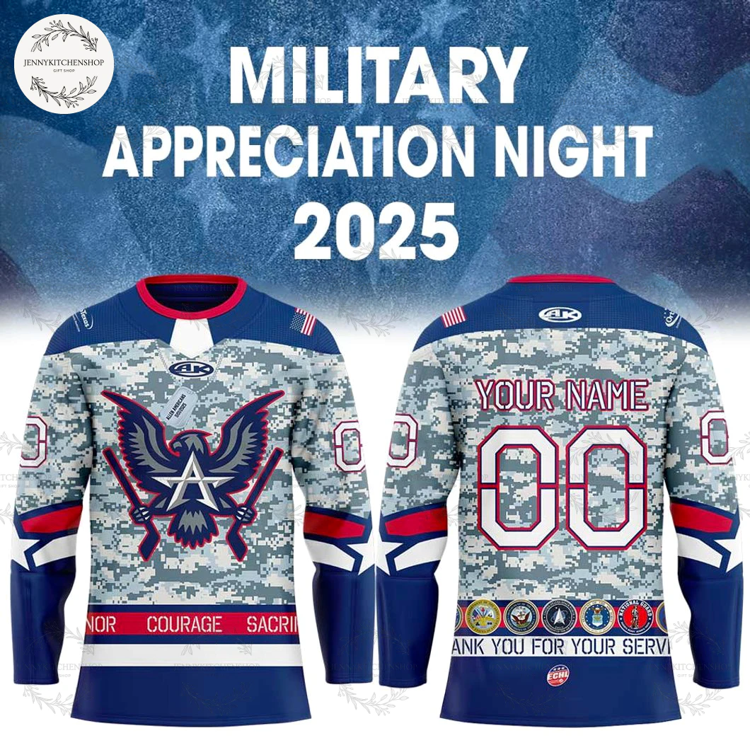 Allen Americans x Military Appreciation Night 2025 Hockey Jersey