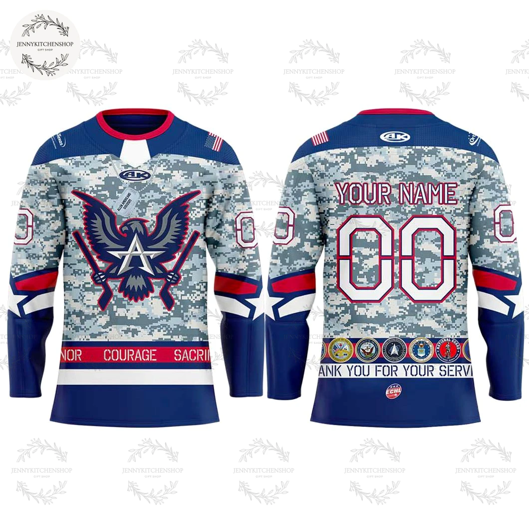 Allen Americans x Military Appreciation Night 2025 Hockey Jersey