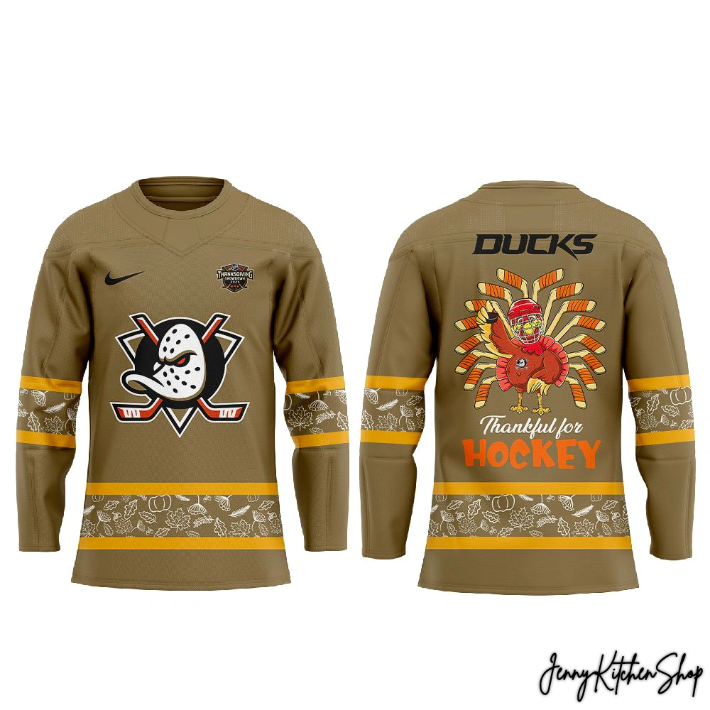 Anaheim Ducks Happy Thanksgiving 2025 Limited Hockey Jersey