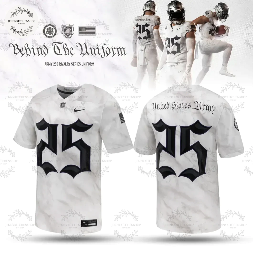 Army Black Knights 250 Rivalry Series Uniform 2025 Football Jersey