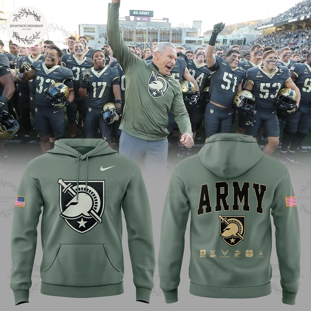 Army Football x Coach Smile Says It All 2025 Hoodie