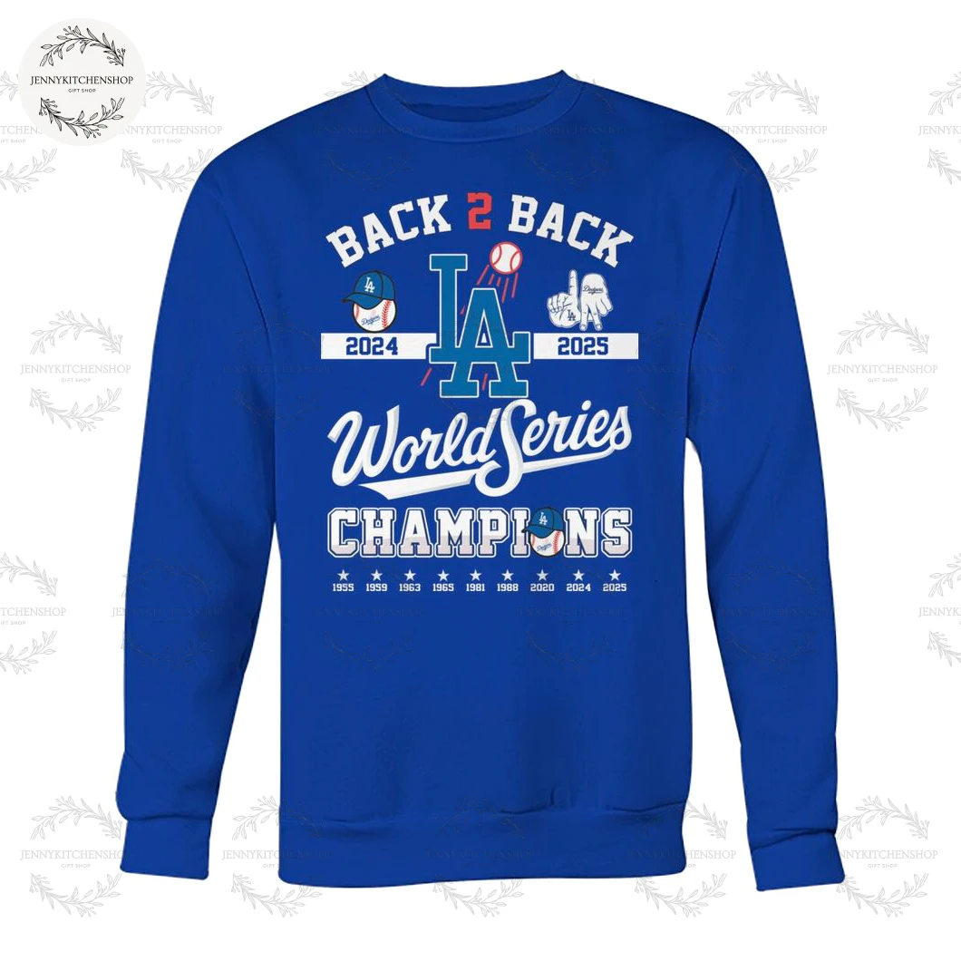 Back To Back Dodgers 2025 World Series Champions T-Shirt