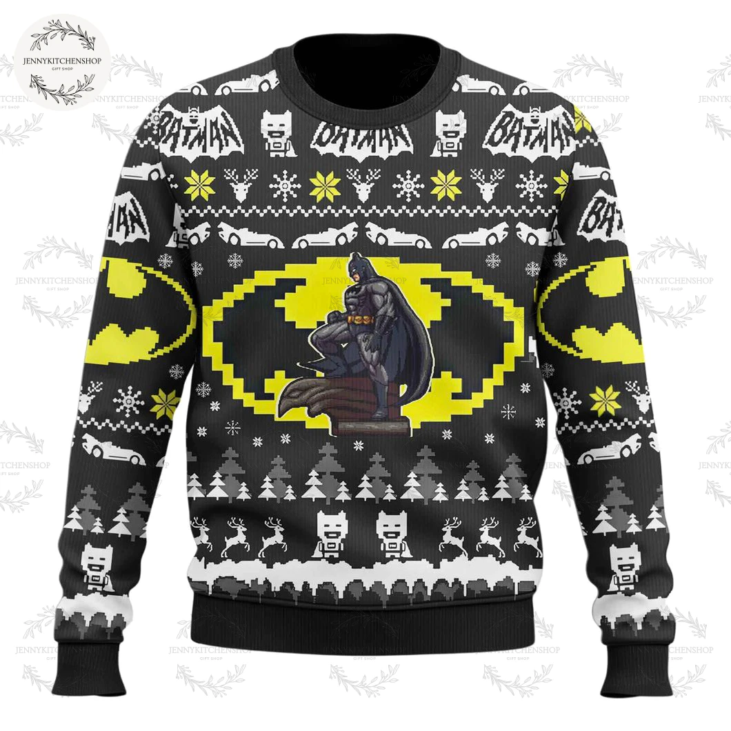 Batman Vintage Merry Christmas Ugly Sweater