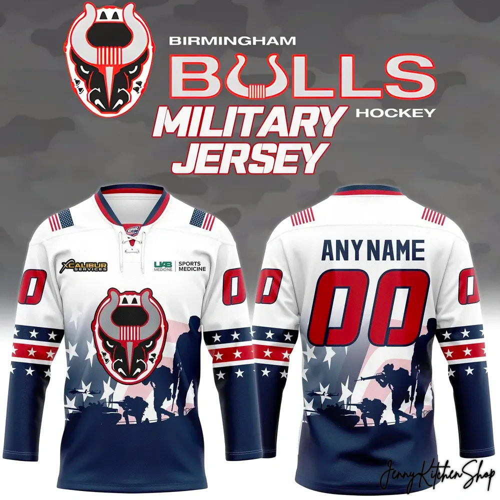 Birmingham Bulls 2025 Military Appreciation Jersey