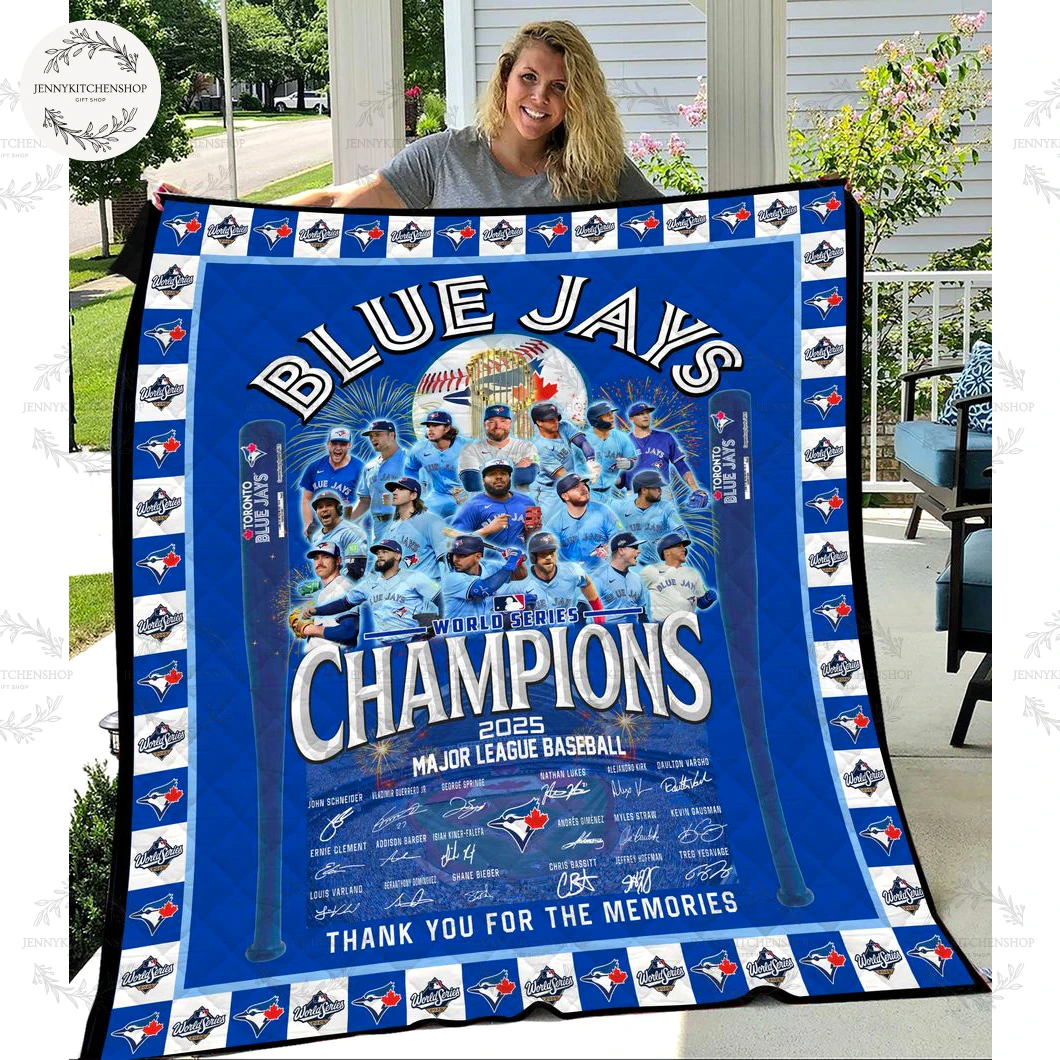 Blue Jays 2025 Champions World Series Fleece Blanket