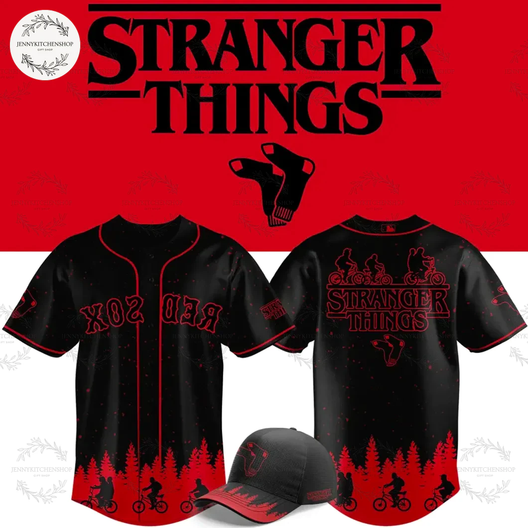 Boston Red Sox 2025 Black Stranger Things Limited Jersey