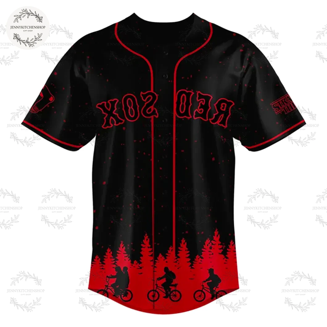Boston Red Sox 2025 Black Stranger Things Limited Jersey