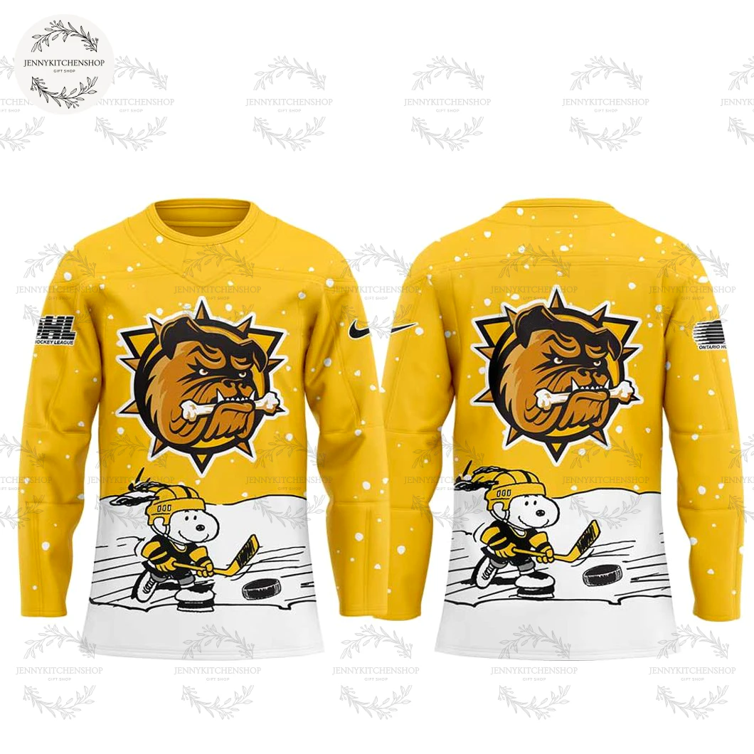 Brantford Bulldogs x Snoopy and Peanuts 2025 Limited Hockey Jersey