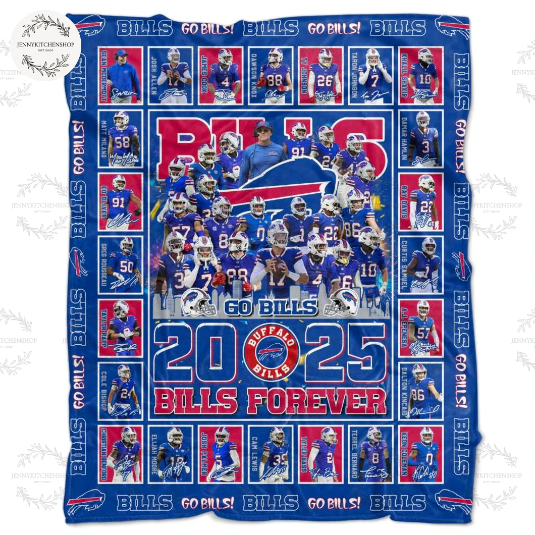 Buffalo Bills 2025 Go Bills Forever Limited Fleece Blanket Buffalo Bills 2025 Go Bills Forever Limited Fleece Blanket